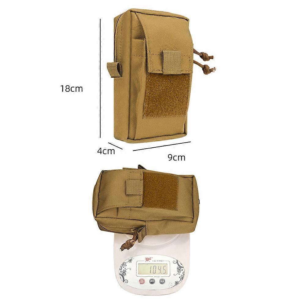 Waterproof Molle Bag EDC Belt Pouch Outdoor Camping Mobile Phone Small Flashlight Key Pouch