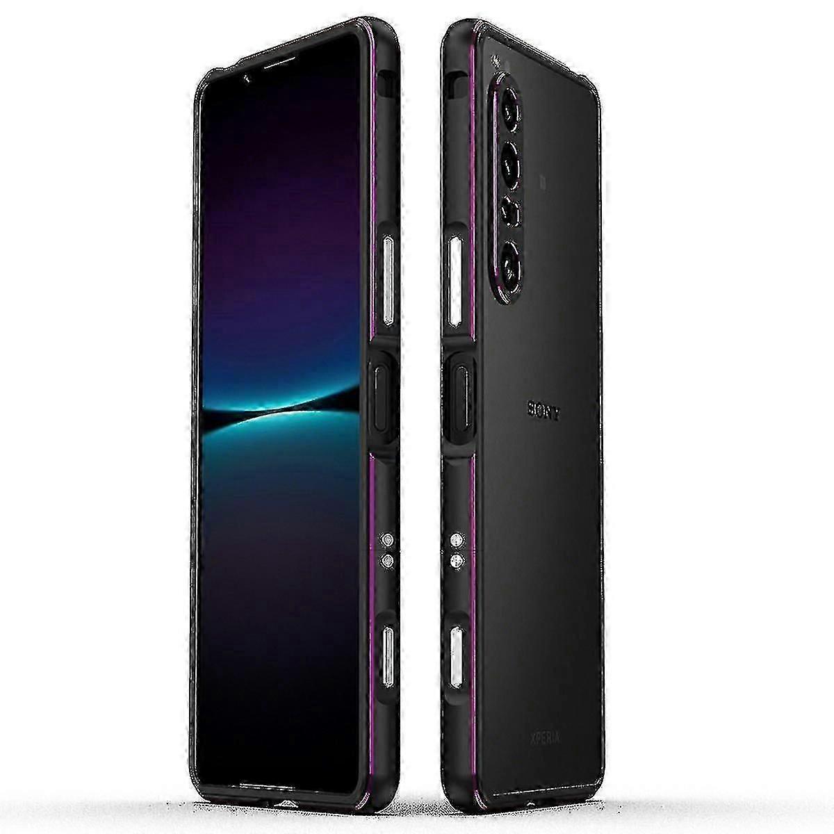 Bumper Case Metal Frame For Sony Xperia 1 Iv 5g , Shock Absorbent Bumper Cover With Camera Lens Protector