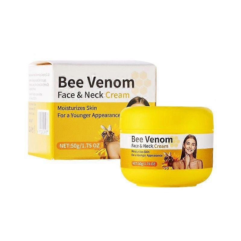 كريم Bee Venom للوجه والرقبة ، كريم إزالة التجاعيد من سم النحل ، كريم شد سم النحل المضاد للشيخوخة ، الترطيب ، الرفع والتعافي لجميع أنواع البشرة