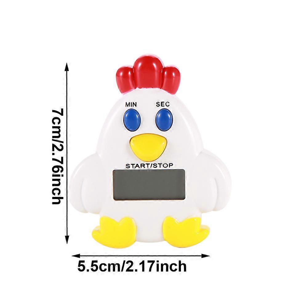Cute Cartoon Electronic LCD Digital Countdown Kitchen Timer Cooking & Baking Helper #Chicken