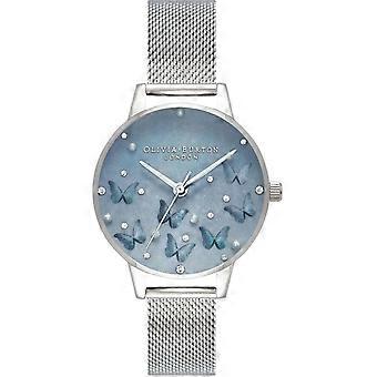 Sparkle butterfly watch for Women Analog Quartz with stainless steel bracelet OB16MB36