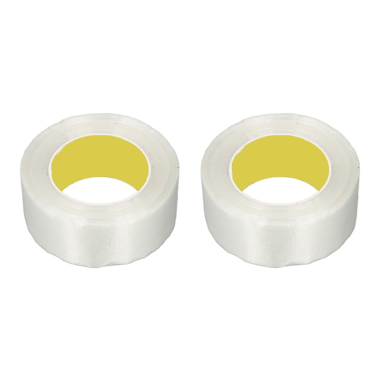 2Pcs Fiberglass Filament Tape High Temperature Resistant Strong Adhesive Glass Fiber Strapping Tape