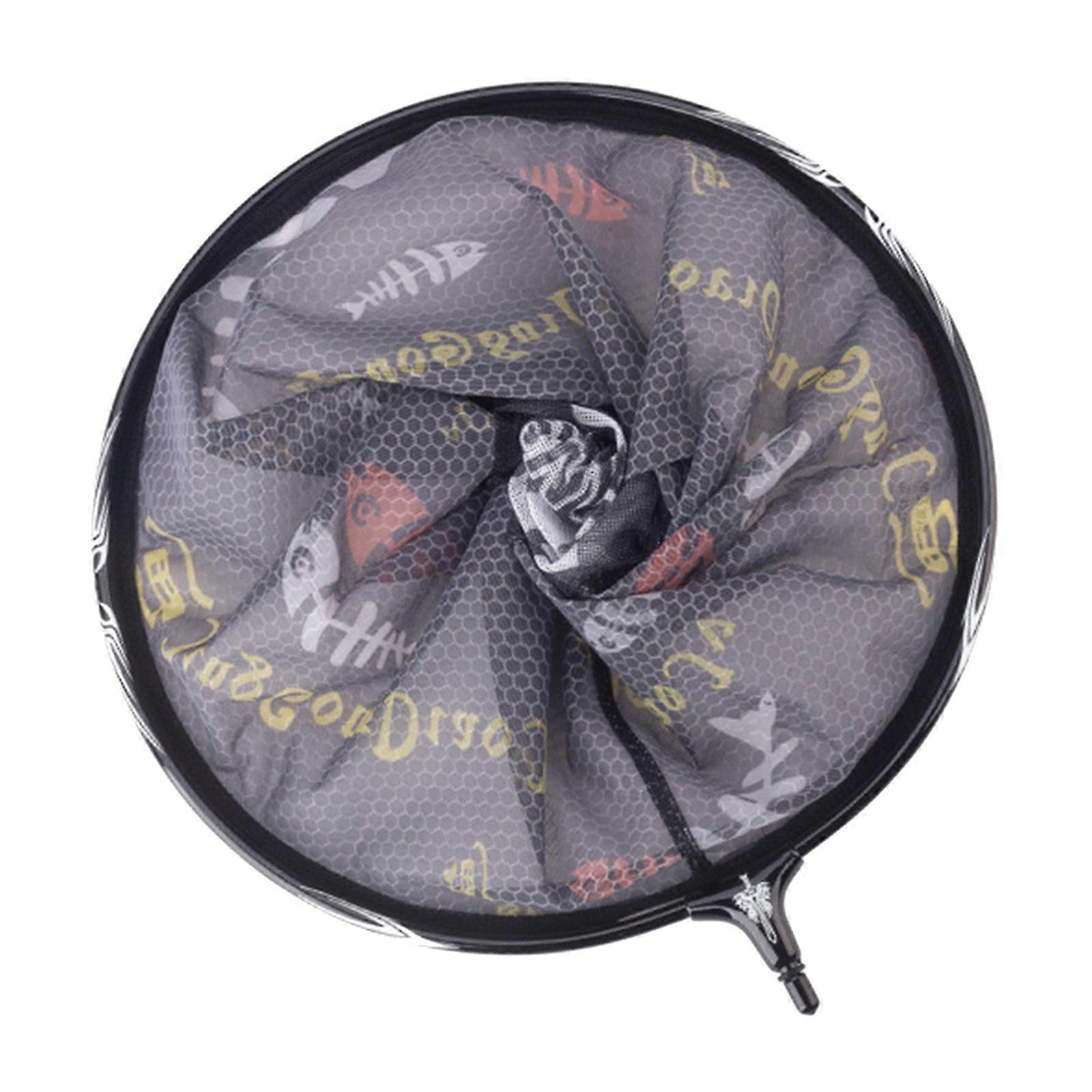 Fish Landing Net, Foldable Collapsible Net, Durable Nylon Material Mesh, Fish