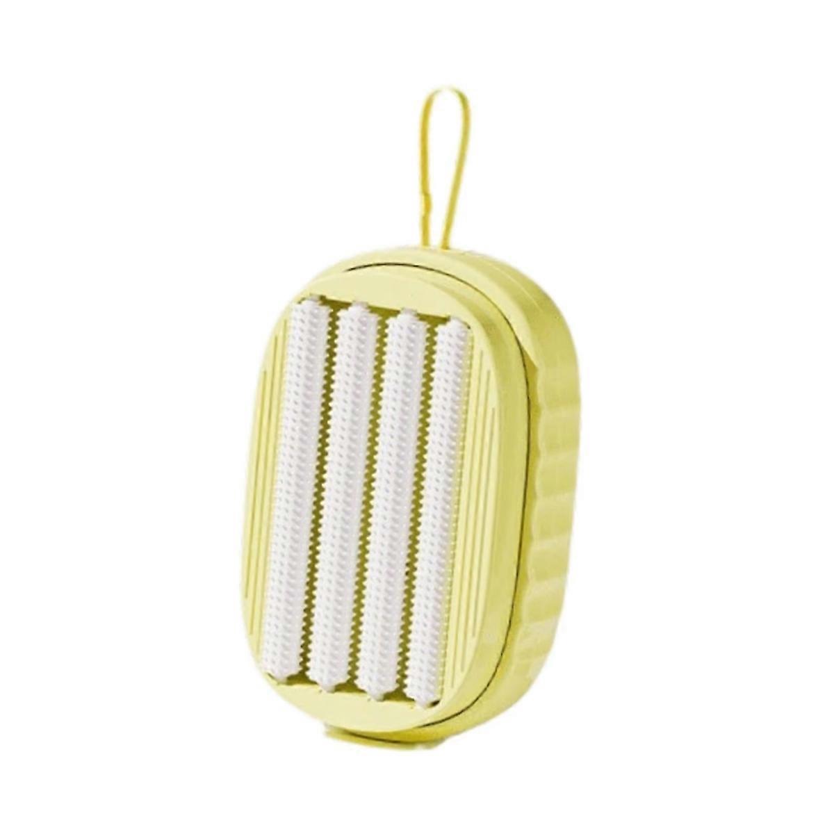 Soap Dispensing Scrubber Brush - Non-Scratch Cleaning Tool for Kitchen, Bathroom, Tiles, Sink, Wall, Carpet & Floor A