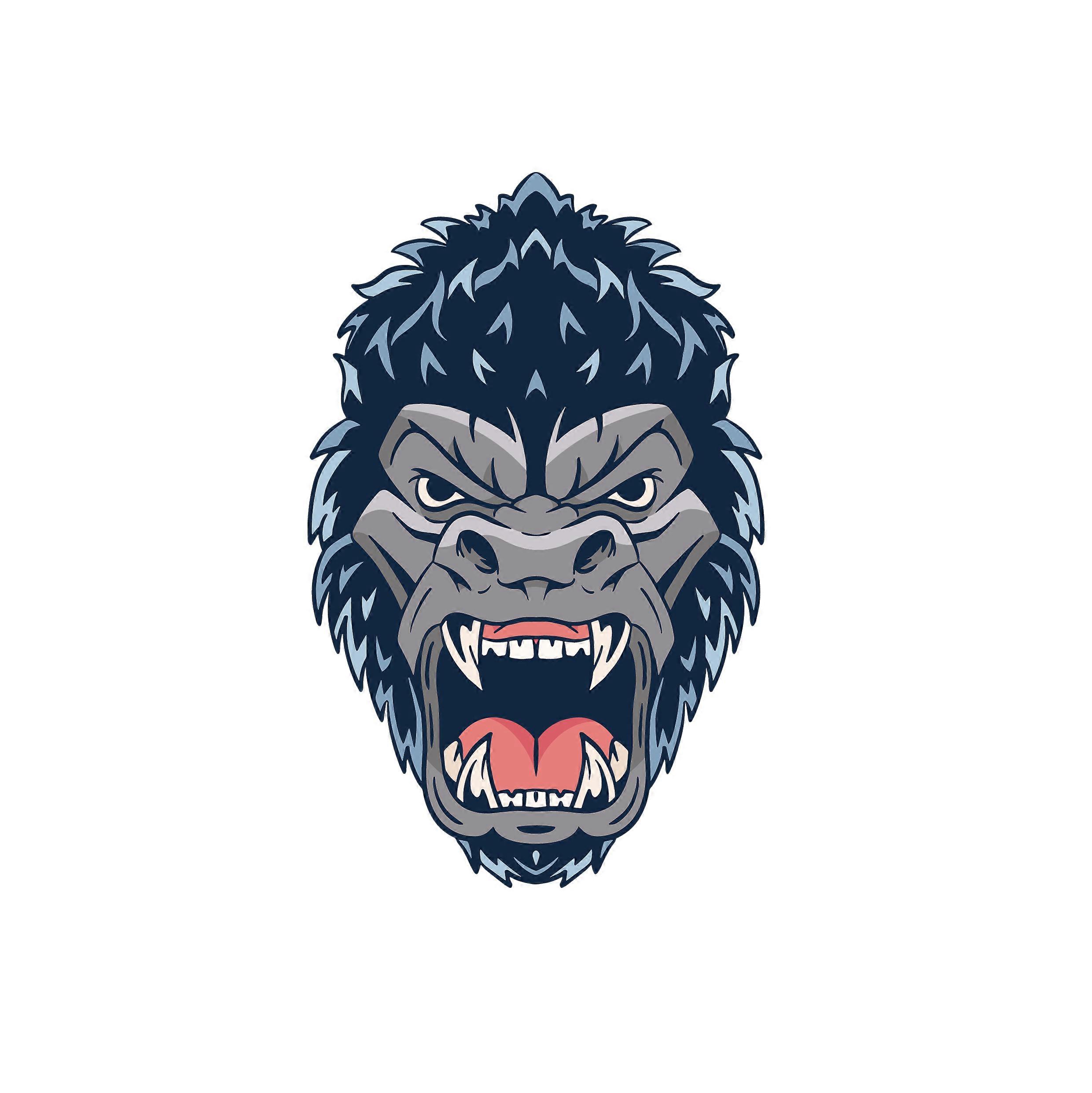 Iron-on patch Cartoon Gorilla Face