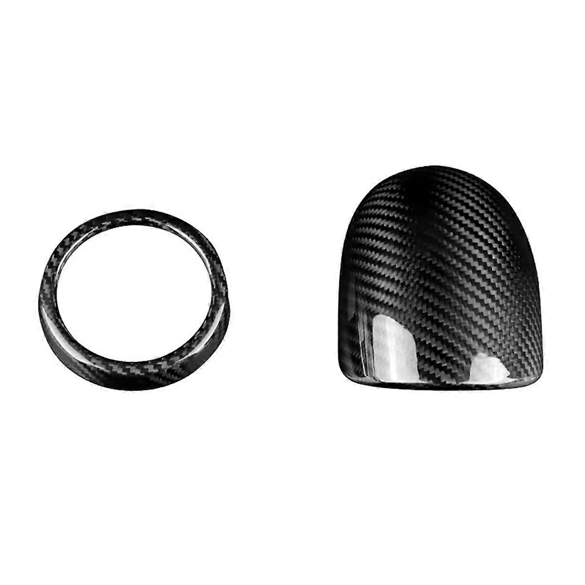 Car Turbo Ring Sticker Real Hard Carbon Fiber Cover for 595 2012-2023