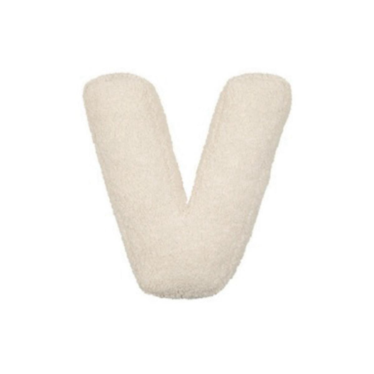 Cojín decorativo con forma de letra V