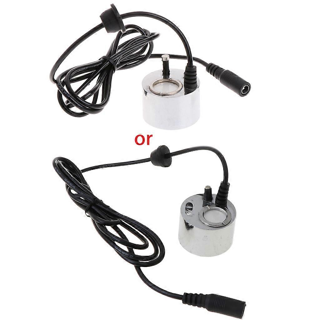 Mini nebulizzatore Mist Maker con luce rossa LED Acqua Stagno Fontana da giardino Fogger Indoor Outdoor Fountain Fog Machine Argento