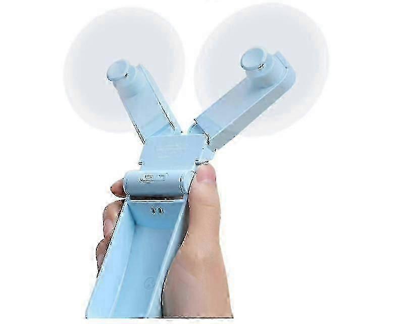 Portable Handheld Fan, Personal Mini Pocket Fan Usb Recharable Hand Fans, Dual With 2 Speeds ()