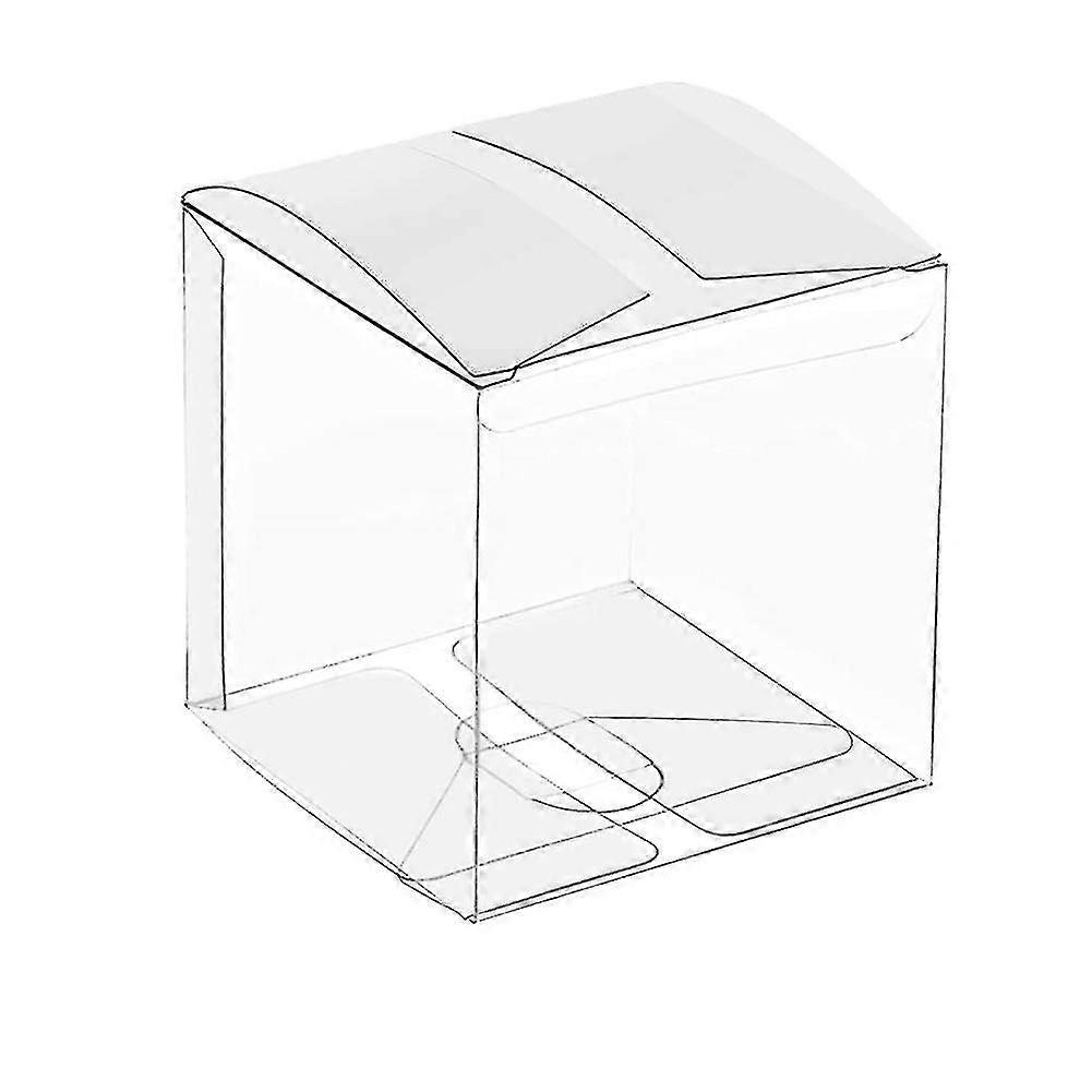 50pcs Clear Plastic Boxes For Gifts Pvc Packing Box Gift Packaging Transparent Candy Box Wedding