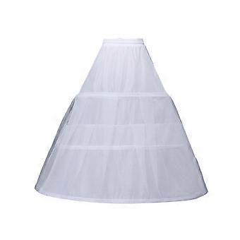 Gonna a cerchio Crinolina Sottoveste Vintage Party Costume vittoriano sottogonna bianco slip elastico in vita per le donne ragazze 2 cerchio luce