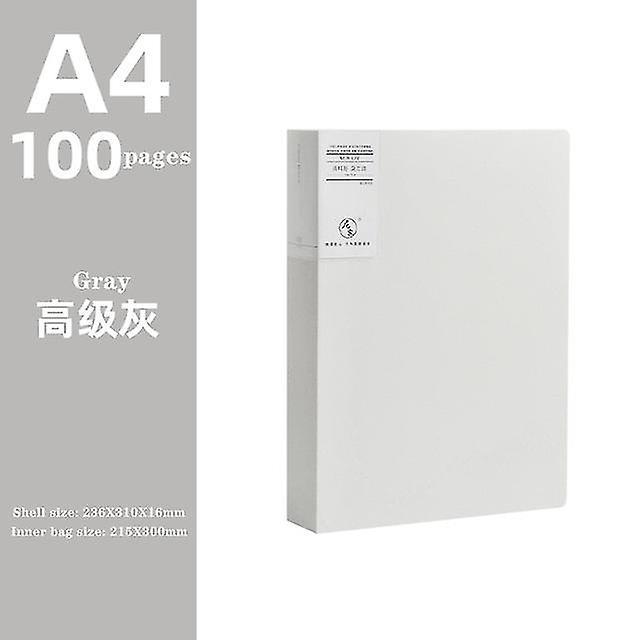 A4 Morandi File Bag 100 Seiten Data Book Large Capacity File Folder Portfolio Office Briefpapier