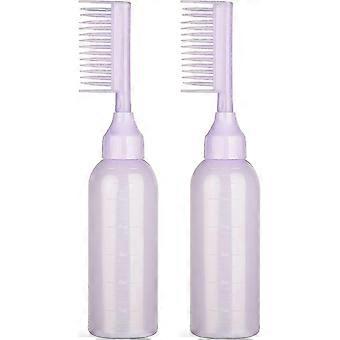 Ensemble d'applicateurs Root Touch 2 pièces avec distributeur de teinture et balance, idéal pour les salons de beauté à domicile, couleur violet