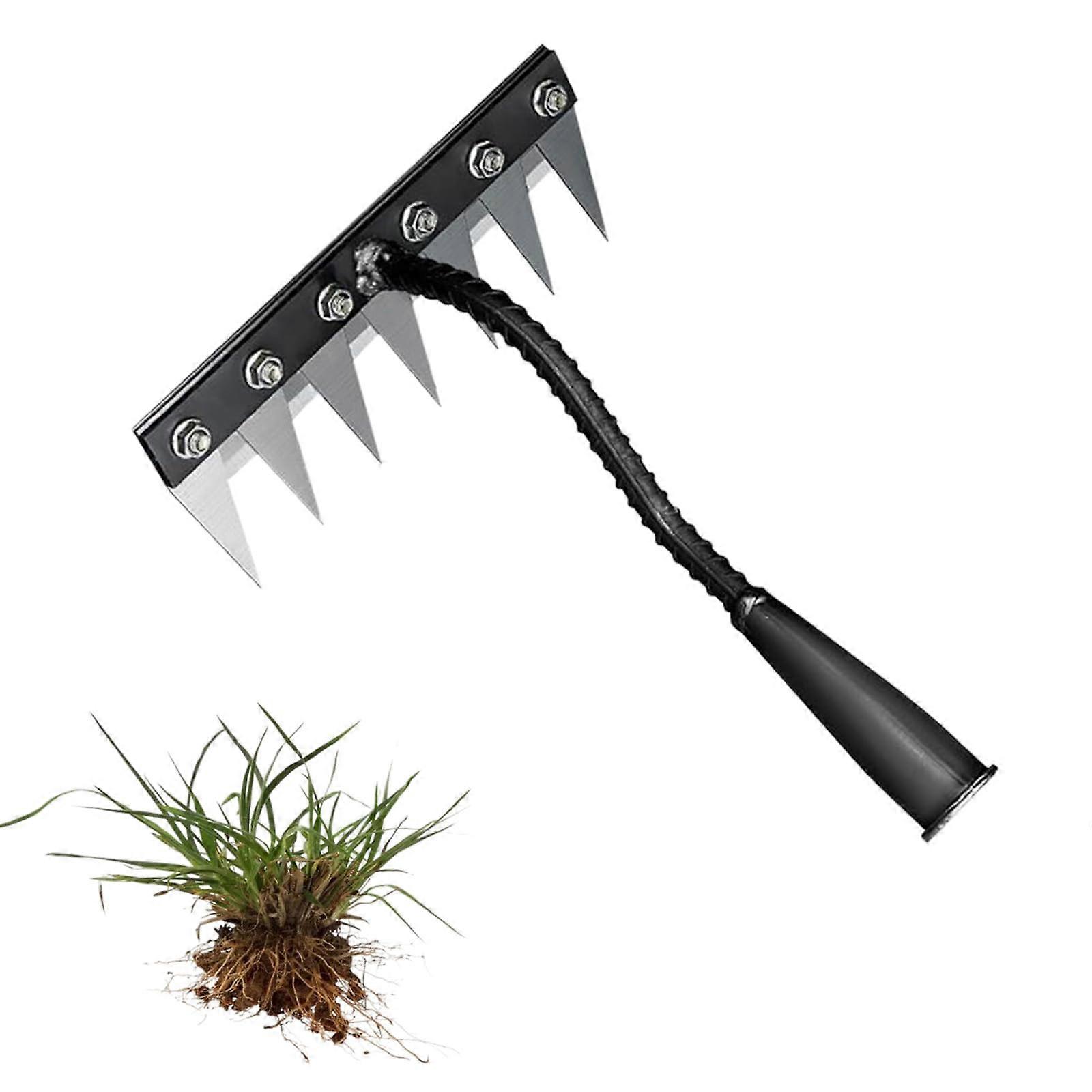 Detachable Gardening Hand Weeder Tool with 7 Manganese Steel Claws, Manual Weed Puller for Yard and Garden Weeding