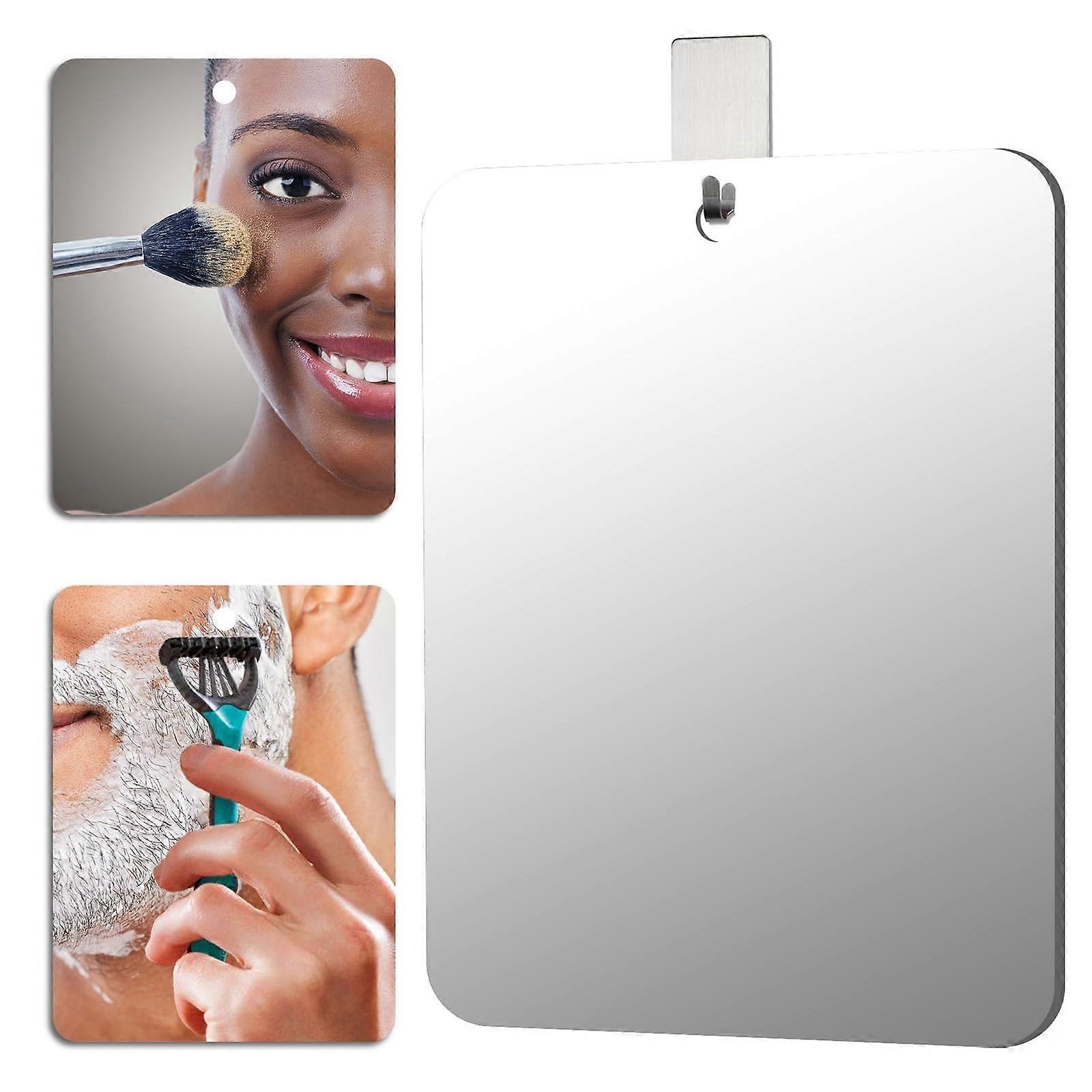 For the shower of the unbreakable shower mirror, 10.8x7 inch large and portable shower mirror