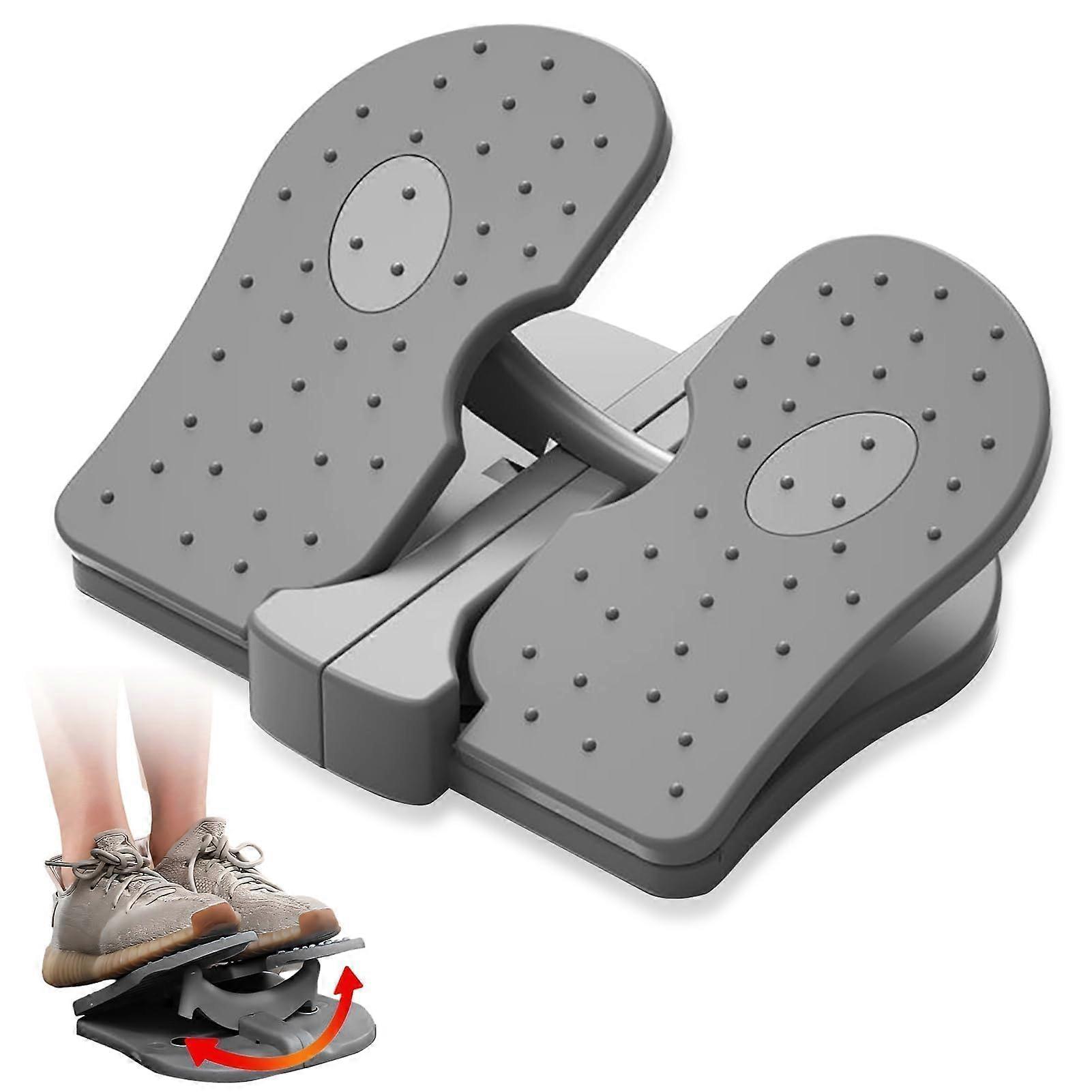 Mini Stepper Trainer, Reinforced Nylon Foot Stepper Exercise Machine Quiet Stair Stepper Foldable Leg Exerciser Peddle for Home Office