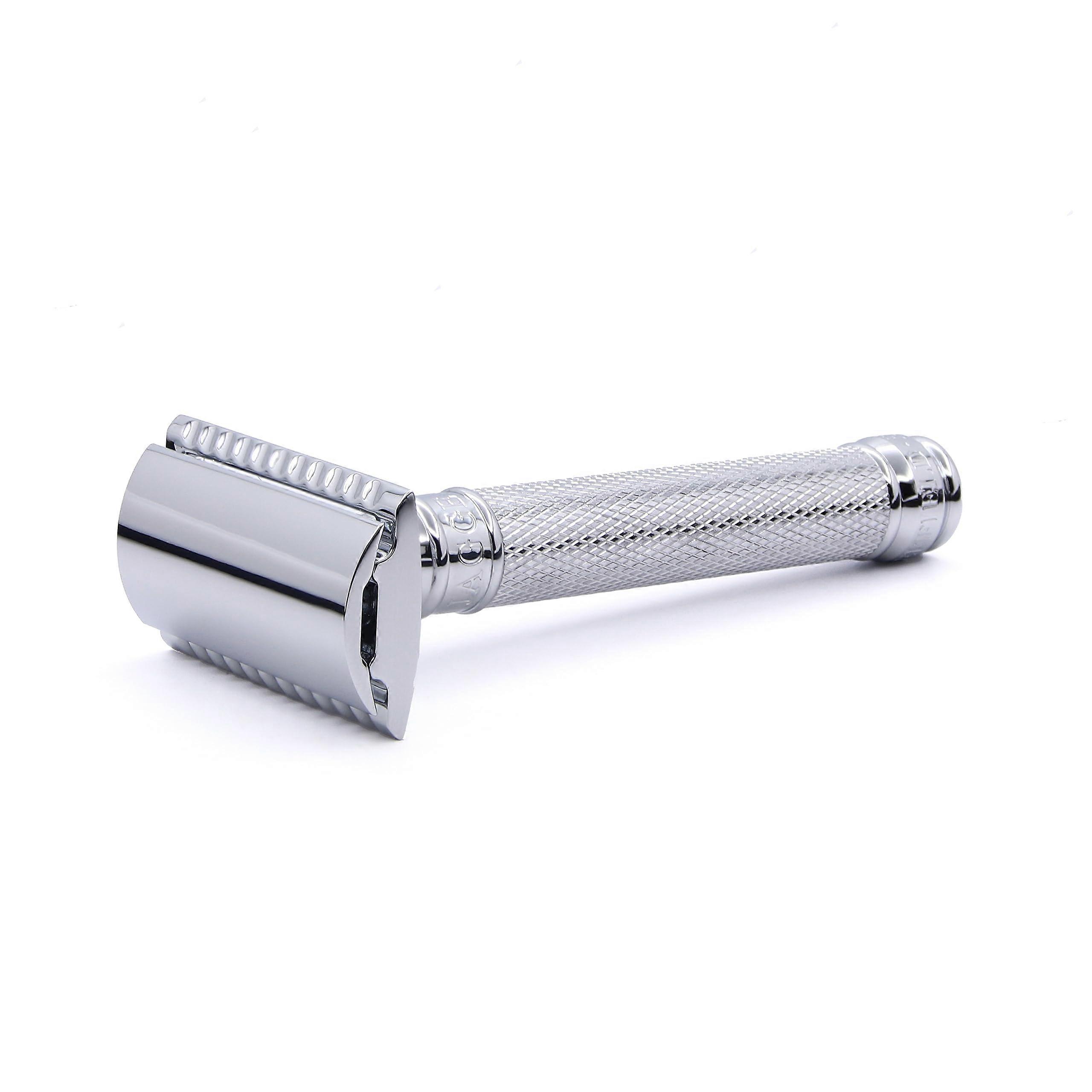 De89kn14bl Reusable Classic Double Edge Safety Razor For Men DE Blade Compatible