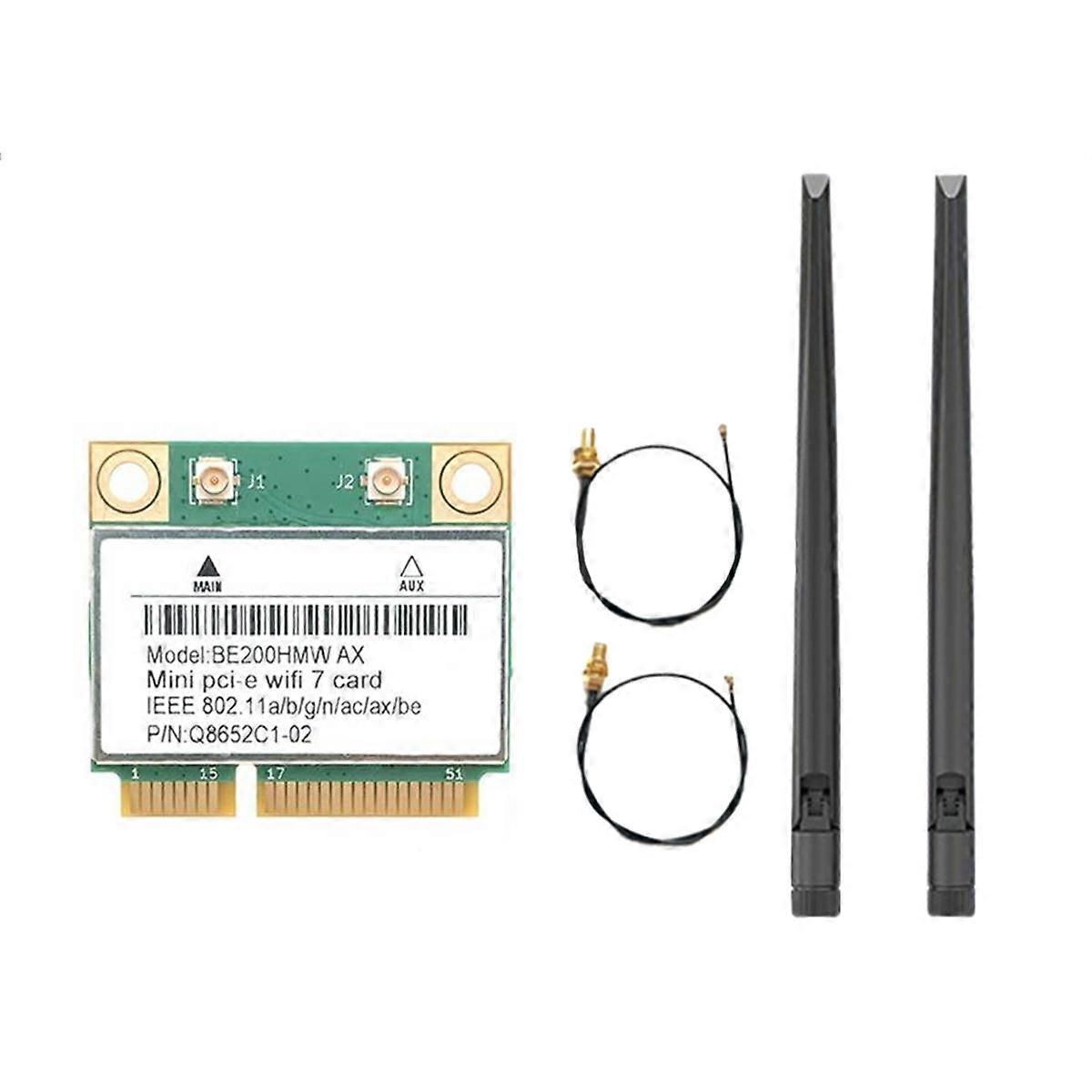 WiFi 7 BE200 WiFi Adapter Bluetooth 5.4 8774Mbps with Antenna