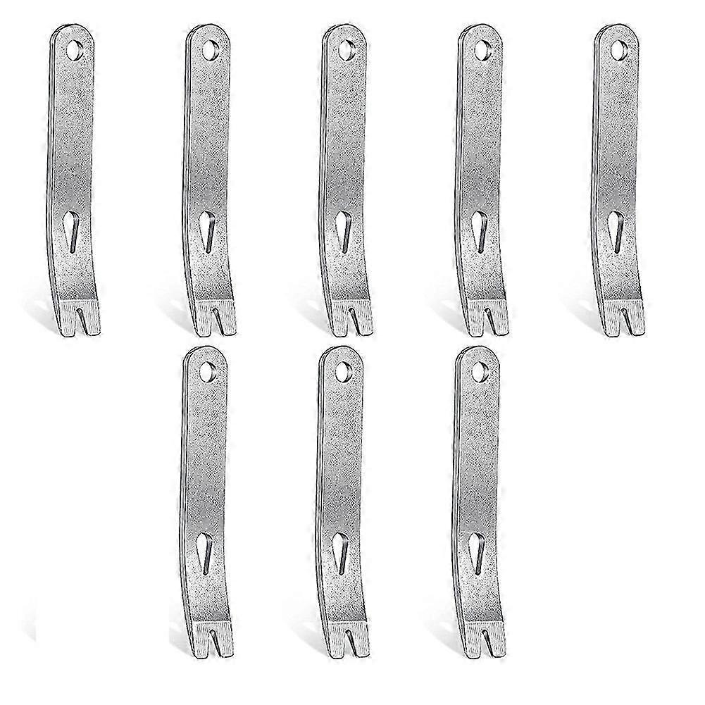 8 Pieces Mini Pry Bar Stainless Steel Flat Bar Multifunction Small Pry Bar Mini Crowbar Opener Tool