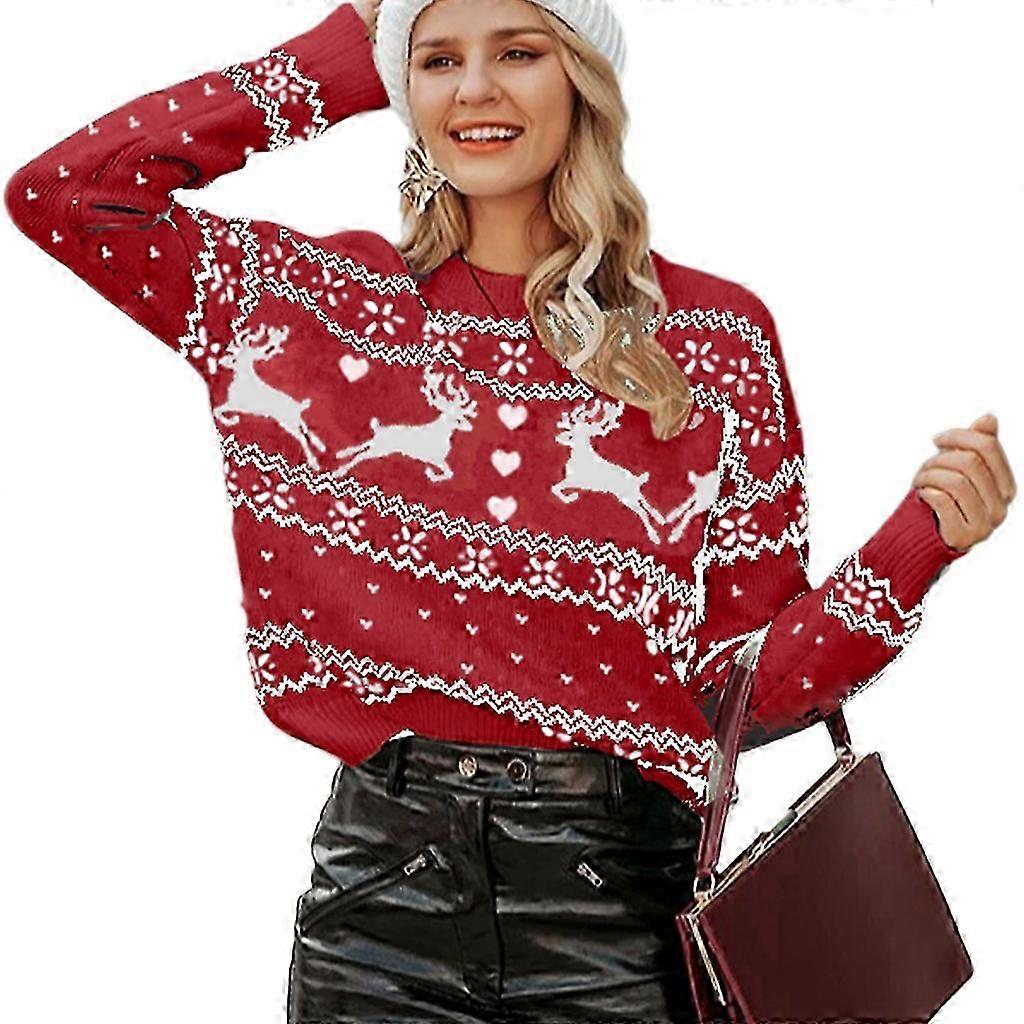 Women's Christmas Deer Pattern Sweater