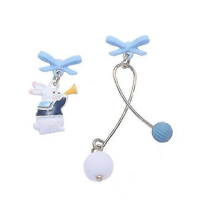 (asymmetrical Rabbit)high-quality Simple Earrings