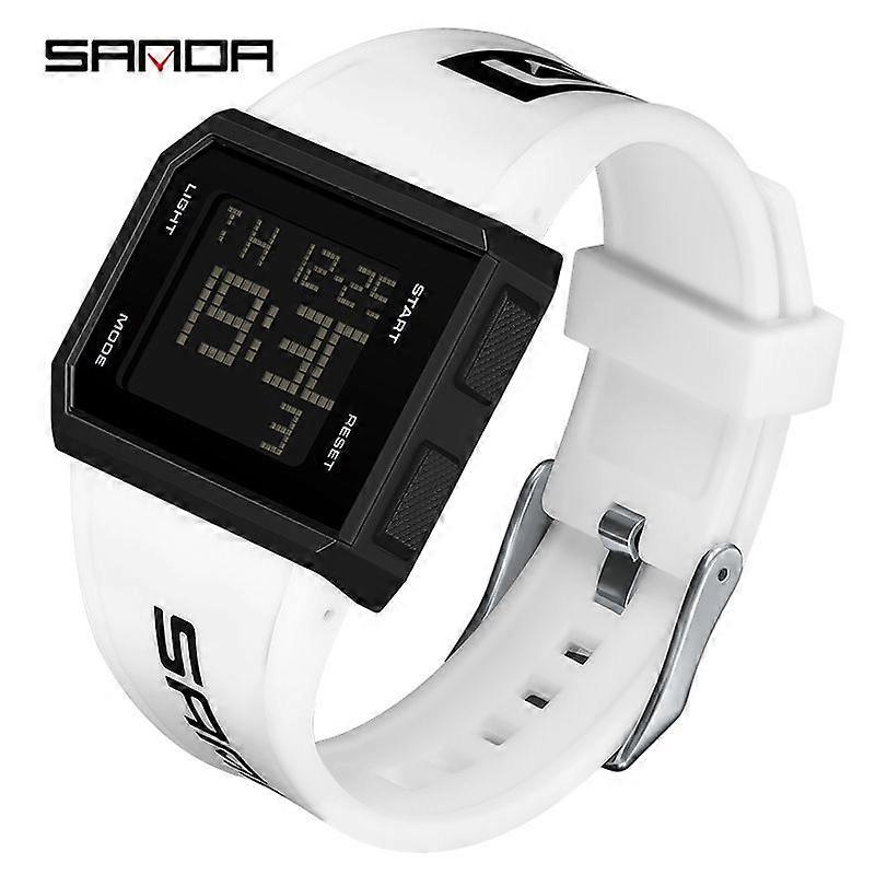 SANDA Brand Ανδρικό ψηφιακό ρολόι Χρονογράφος Αθλητισμός Ηλεκτρονικό βραχιόλι 50M αδιάβροχο ανδρικό ρολόι χειρός Ξυπνητήρι Ανδρικά ρολόγια