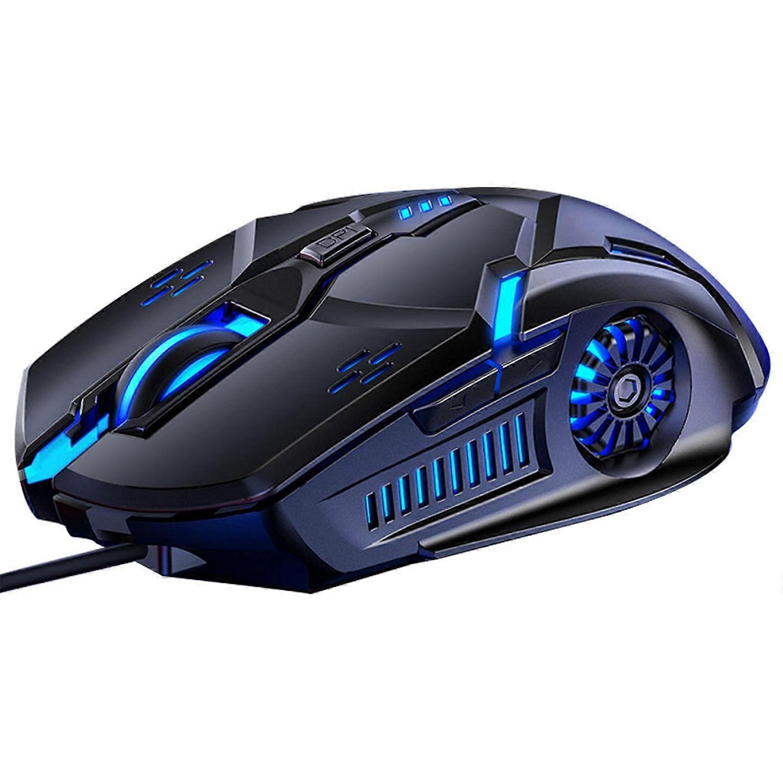 Gaming mouse Adjustable wired optical mouse 6D 4 -speed DPI RGB gaming mouse 7- color backlit silent mouse for No. 1 laptop