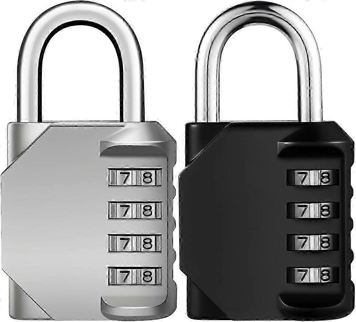 Combination Lock, 4 Digit Combination Padlock, Resettable Combo Lock, Waterproof