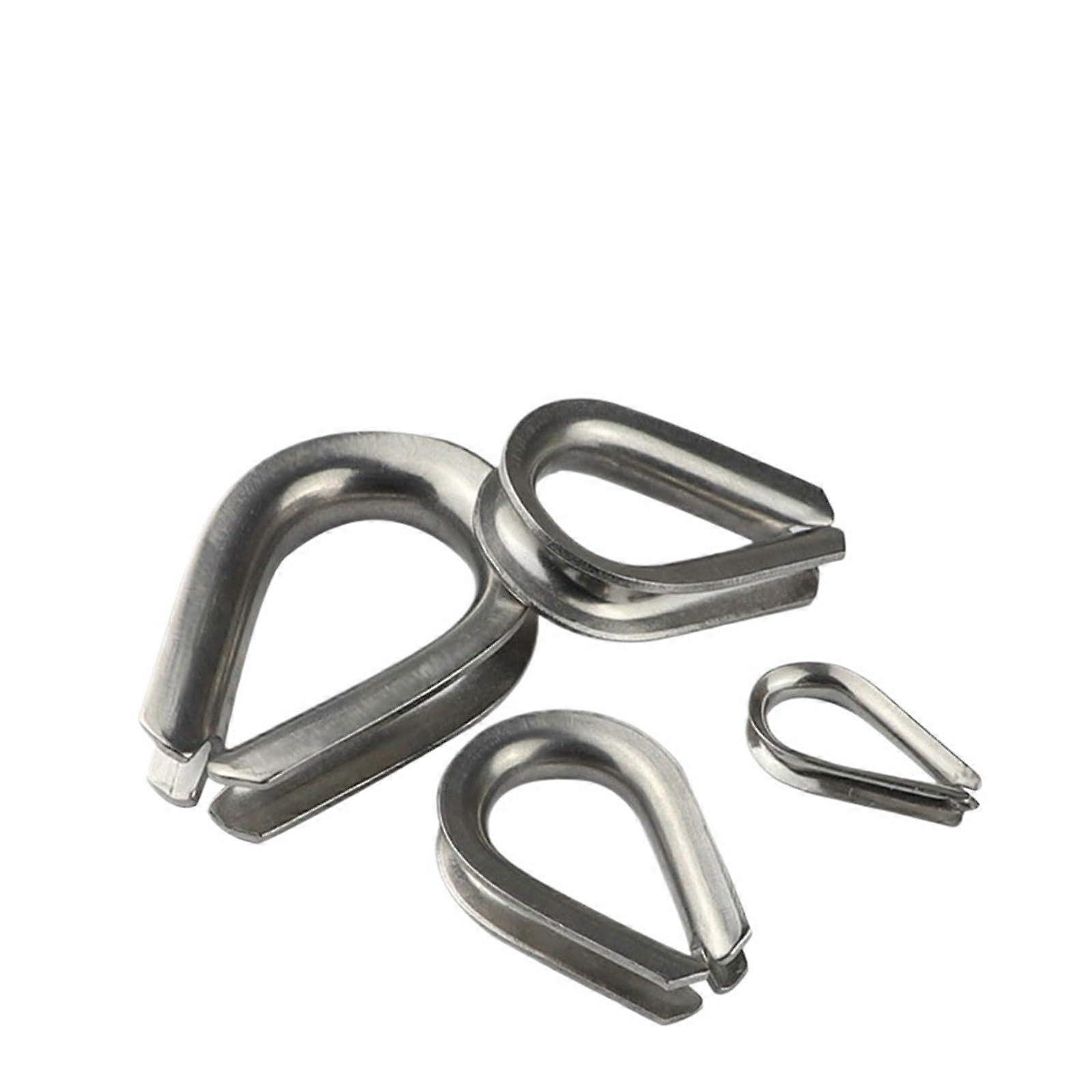 M1.5 M2 M3 M4-M16 304 Stainless Steel Wire Rope Protective Sleeve for Cable Fixing Workpiece - 1-10pcs (M4-5pcs)