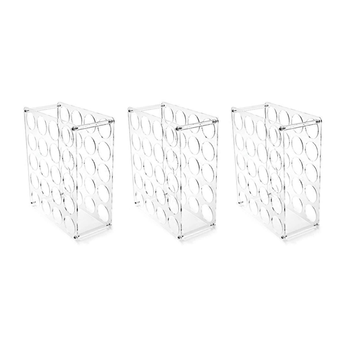 3Pack Vinyl Roll Organizer 60-Hole Acrylic Vinyl Storage Racks