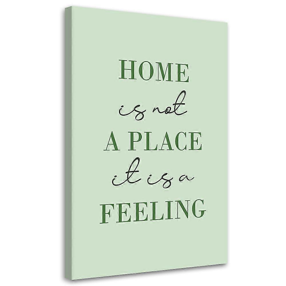 Imprimare pe pânză, Inscripție de acasă - 40x60