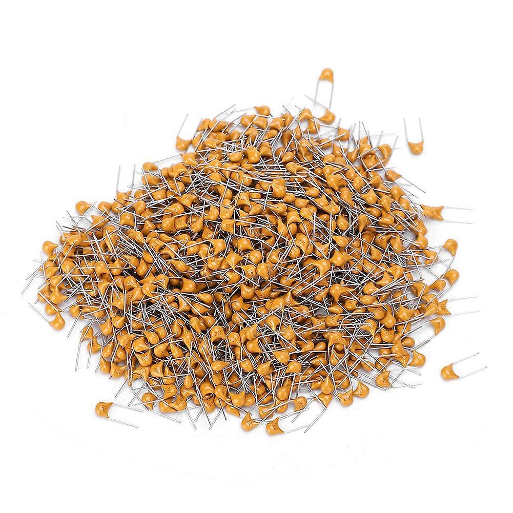 1000Pcs Ceramic Capacitor InLine Monolithic 220pF Pin Pitch 5.08MM DC50V Deviation 10%