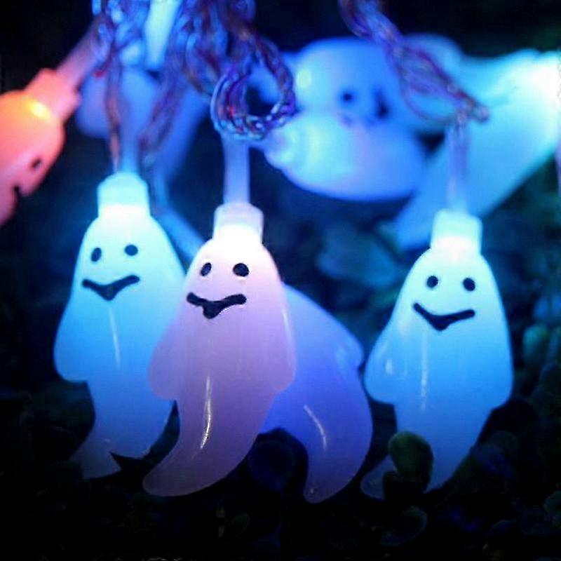 LED Ghost String Lights for Halloween Party Decoration and Props Collection