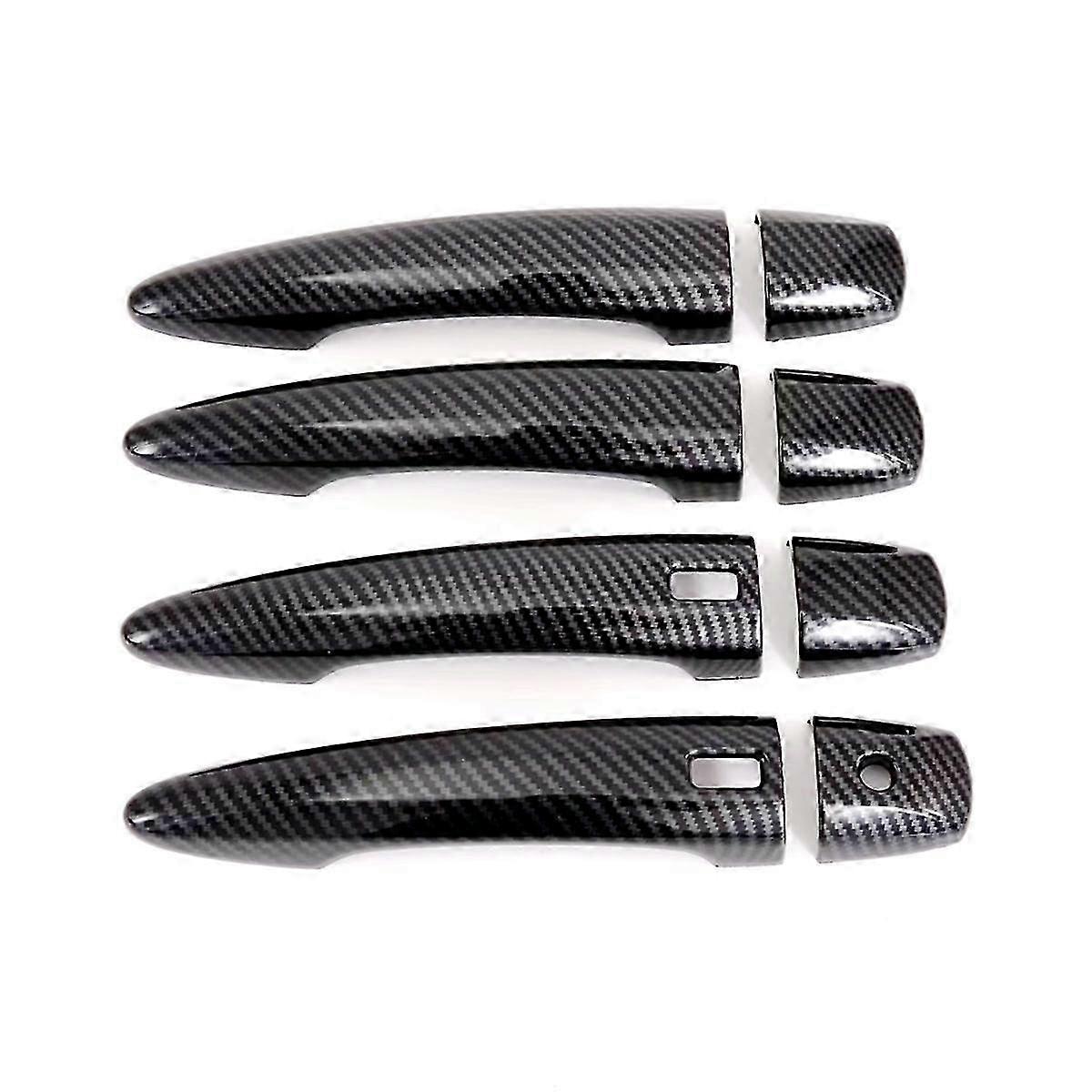 ABS Carbon Fiber Outer Door Handle Cover Trim with Smart Holes for 2021-2023 Rogue