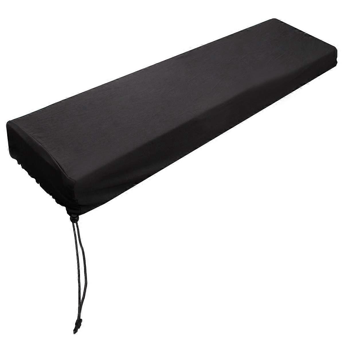Piano Keyboard Dust Cover for 61/76/88 Keys, Stretchable Elastic Cover with Cord Lock, Machine Washable, Compatible with Electric Digital Pianos