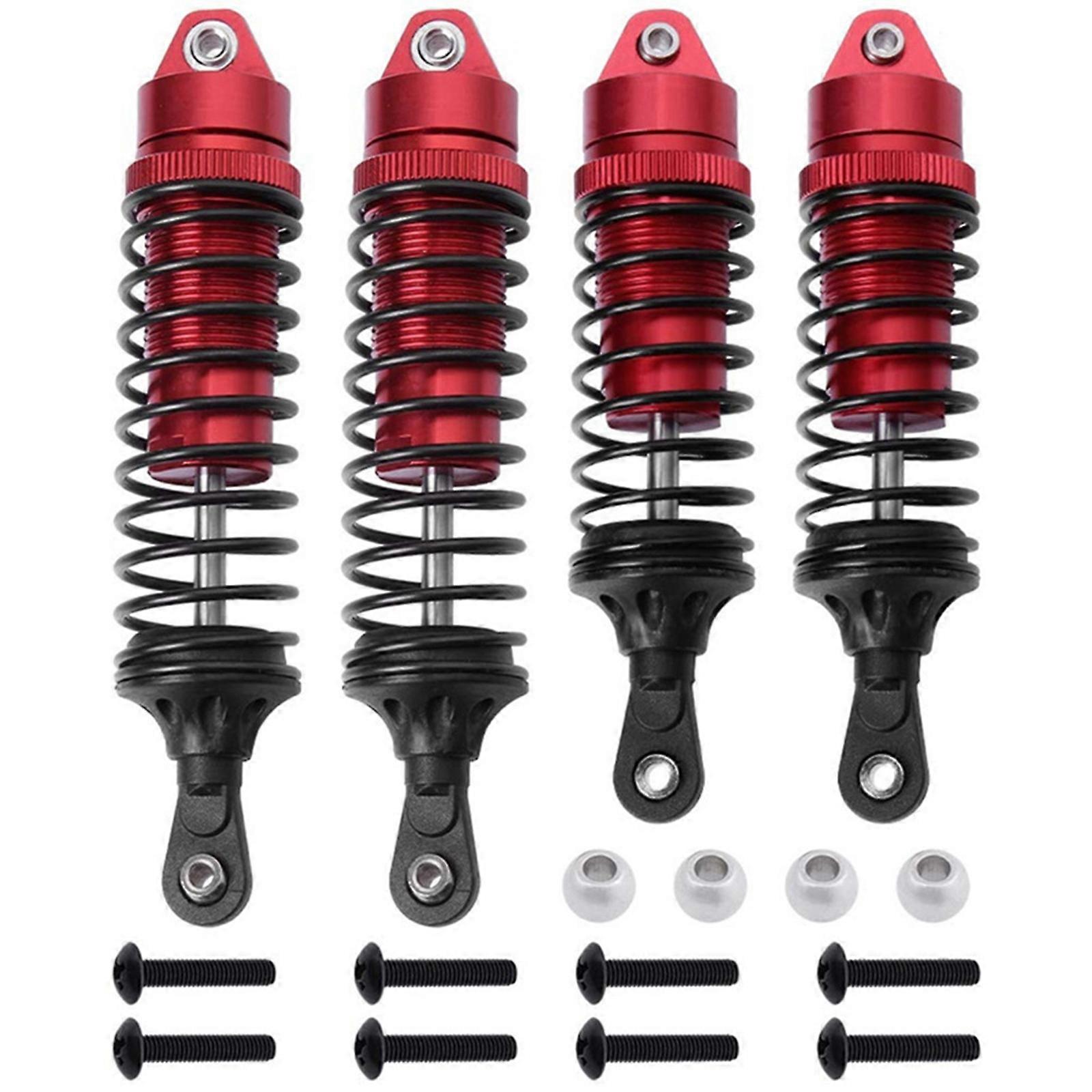 Fine Workmanship Shock Absorbers Assembled Metal BigBore Shock for 1/10 Slash 4X4 4WD Upgrade Part  Red
