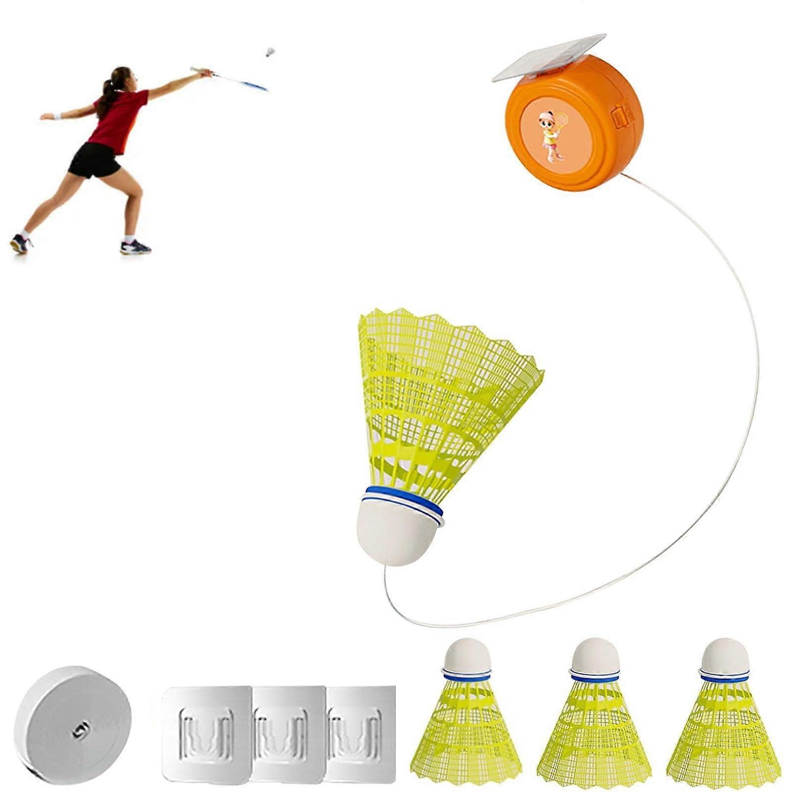Luminous Rebound Badminton Trainer Set for 2 Players