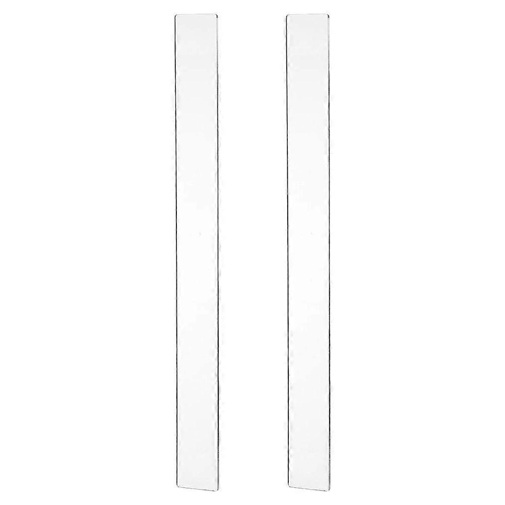 2pcs Reusable Acrylic Rolling Pin Guides for Dough Thickness Measurement – Stable & Practical Baking Tool for Pastries and Biscuits
