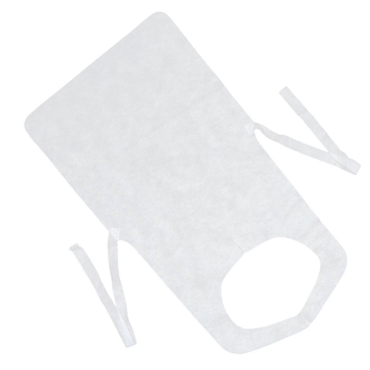 White Apron, Enhanced Disposable Feature, Prevents Stains in Multiple Settings
