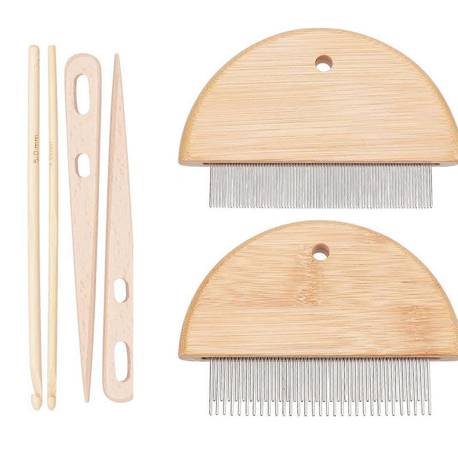 Tapestry Weaving Comb Crochet Hook Hand Knitting Tool Needle Threader for Tapestry Wall Hanging