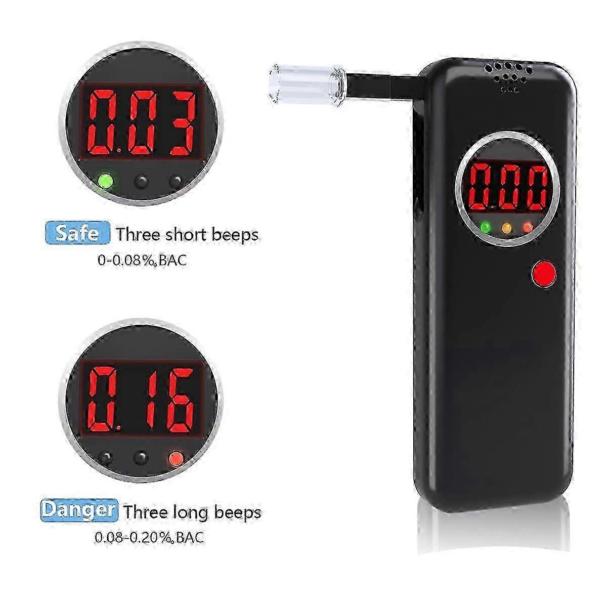 High-Precision Professional Breathalyzer with LCD Display for Personal Use