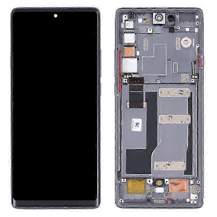 Compatible For TCL 20 Pro 5G T810H OEM Grade S AMOLED Screen and Digitizer Assembly + Frame (Without Logo) 2025