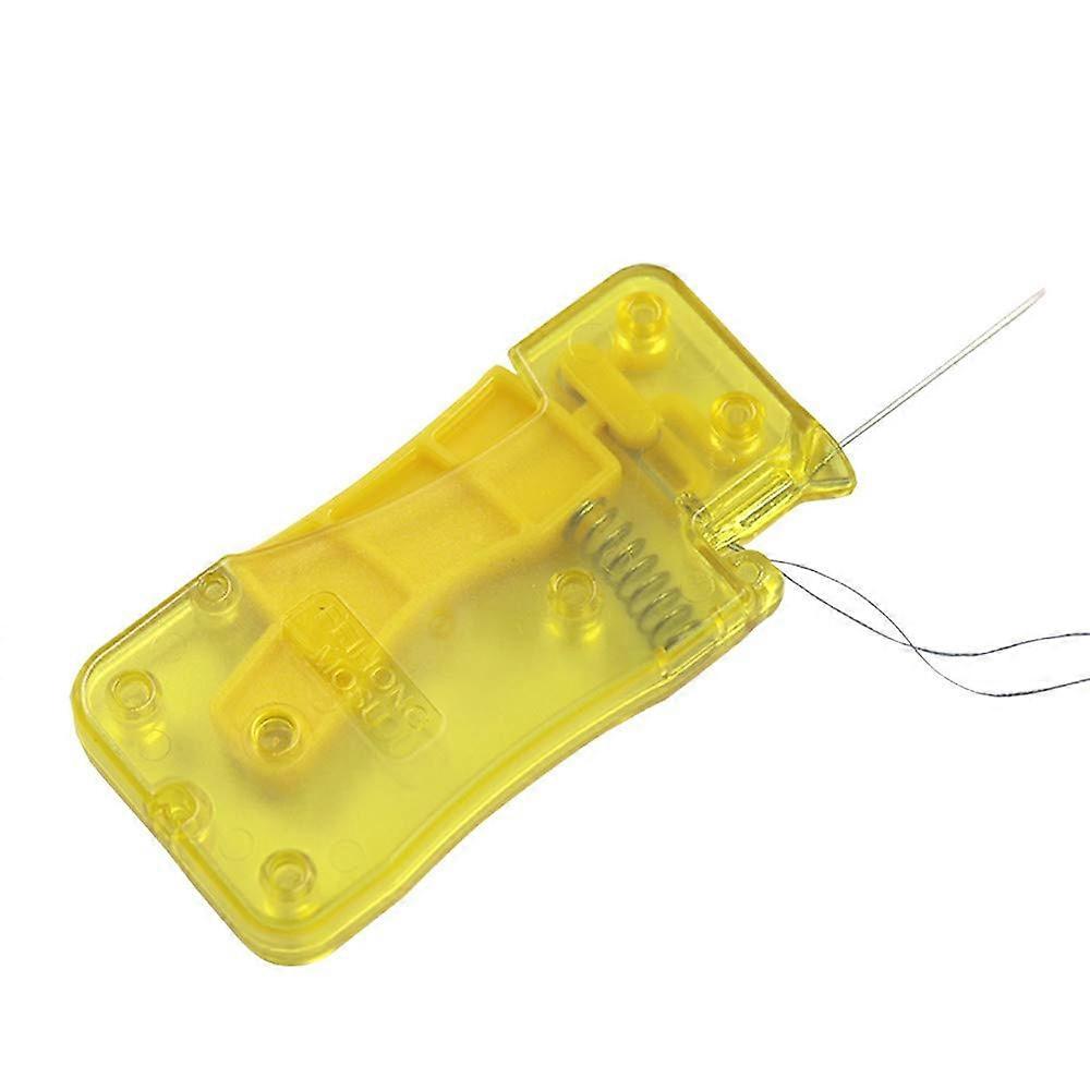 Automatic Needle Threader  with 2 Pcs Plastic Needle Threader Easy Needle Threader Tool Sewing Accessories