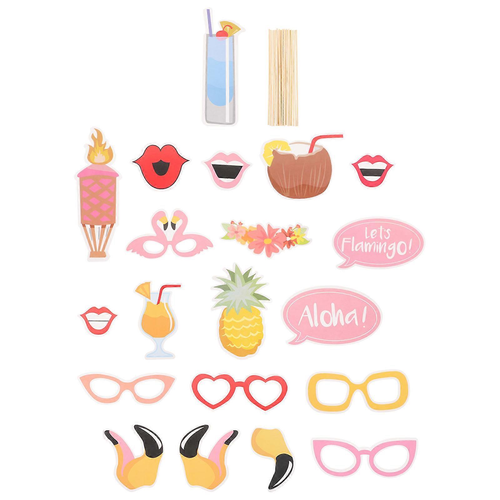 Unique Party Decorations with Hawaiian Styled Photo Props and Backdrops