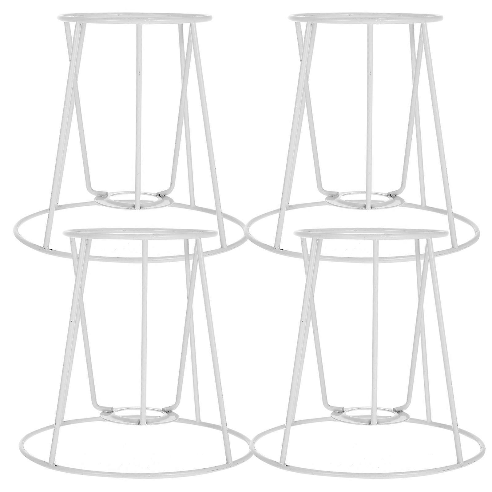 4pcs Tapered Lampshade Holder Iron Frame DIY Lamp Shade Bracket Durable Resistant for Ceiling Table Lights