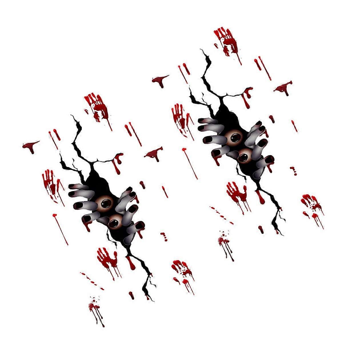 Halloween handprint sticker PVC 2 pieces 3 Ref: 4796