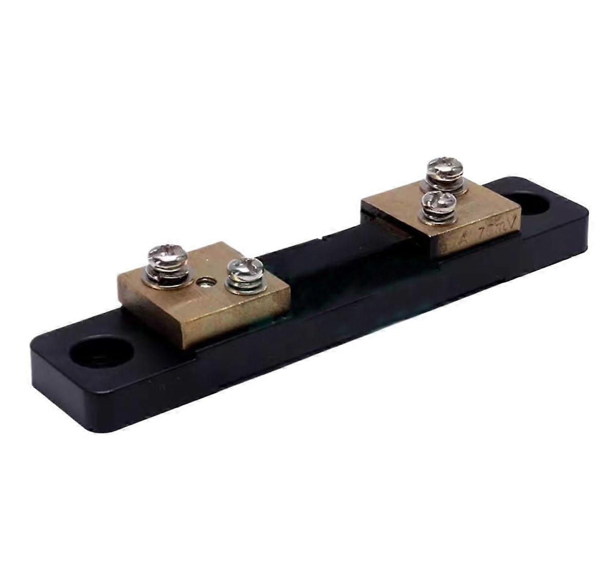 Current Shunt Resistor 1 External Shunt Class A FL2 50A/75mV Ammeter Shunt Resistor for Digital Ammeter Amp Voltmeter Power Meter