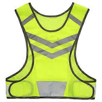 Reflective Outdoor Sports Running Vest Adjustable Lightweight Mesh Safety Gear for Men Women Jogging Cycling Walking
