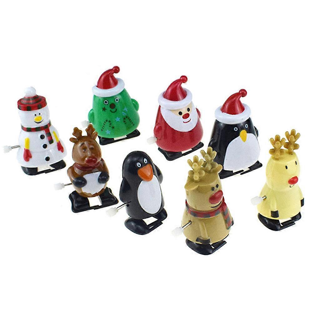 Cartoon Penguin Figures Fat Penguin Clockwork Toys For Kids 7X5cm Wind-Up Action Penguin Toy 5Pcs