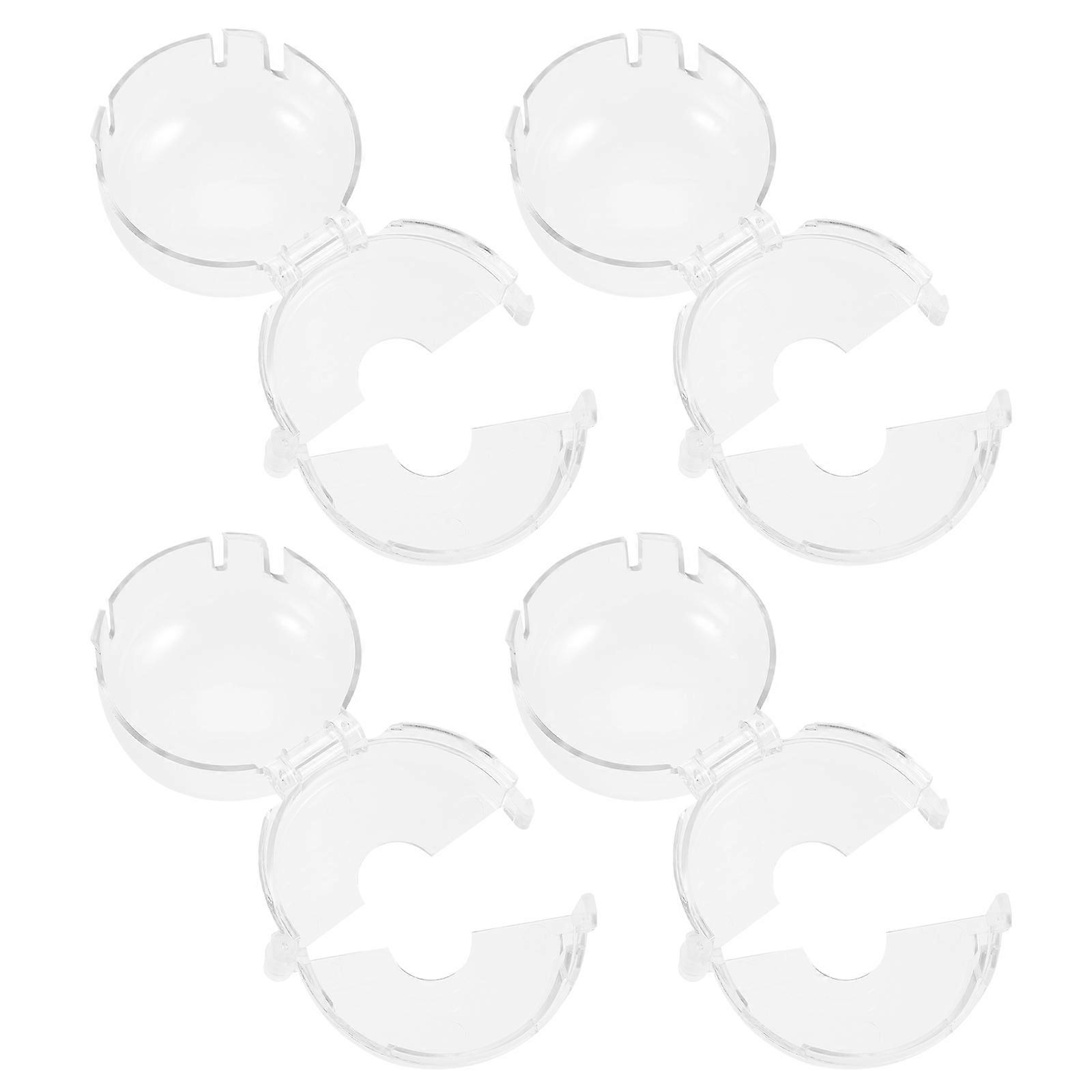 4pcs Clear Stove Knob Covers Kitchen Button Protectors for Children